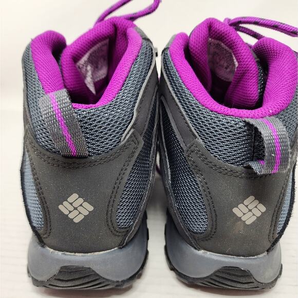 Columbia Crestwood Mid Waterproof Hiking Lace Up Leather Boots Women Size 9 New - Picture 6 of 11